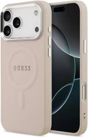Apple GUHMP17XPSAREGSP Guess pu saffiano  iphone 17 pro max magsafe hátlap tok, rózsaszín kép