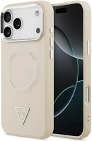 Apple GUHMP17XPSDTSCME iphone 17 pro max hátlap tok kameravédő peremmel, magsafe, bézs-ezüst kép