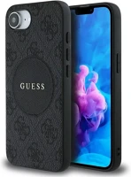 Apple GUHMPSE4P4PGRSGK Guess 4g circle classic logo iphone 17e / iphone 16e magsafe tok, fekete kép