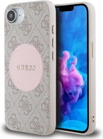 Apple GUHMPSE4P4PGRSGP Guess 4g circle classic logo  iphone 17e / iphone 16e magsafe tok, rózsaszín kép