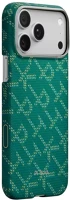 Apple KI1701PTKP Pitaka ultra-slim monogram iphone 17 pro max hátlap tok, magsafe, zöld kép