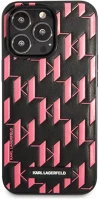 Apple KLHCP13LMNMP1P Karl lagerfeld monogram plaque hátlap tok  iphone 13 pro, rózsaszín kép