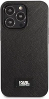 Apple KLHCP13LSFMP2K Karl lagerfeld saffiano plaque hátlap tok  iphone 13 pro, fekete kép