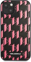 Apple KLHCP13MMNMP1P Karl lagerfeld monogram plaque hátlap tok  iphone 13, rózsaszín kép