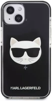 Apple KLHCP13MTPECK Karl lagerfeld choupette head tpe szilikon hátlap tok iphone 13, fekete kép