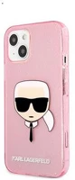 Apple KLHCP13SKHTUGLP Karl lagerfeld head full glitter szilikon hátlap tok kép
