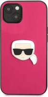 Apple KLHCP13SPKMP Karl lagerfeld head bőr hátlap tok  iphone 13 mini, rózsaszín kép