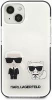 Apple KLHCP13STPEKCW Karl lagerfeld karl and choupette tpe hátlap tok  iphone 13 mini, fehér kép