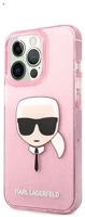 Apple KLHCP13XKHTUGLP Karl lagerfeld head full glitter szilikon hátlap tok kép