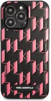Apple KLHCP13XMNMP1P Karl lagerfeld monogram plaque hátlap tok  iphone 13 pro max, rózsaszín kép
