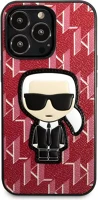 Apple KLHCP13XPMNIKPI Karl lagerfeld monogram ikonik hátlap tok  iphone 13 pro max, piros kép