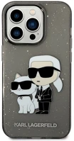 Apple KLHCP14LHNKCTGK Karl lagerfeld liquid glitter karl and choupette nft hátlap tok kép