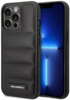 Apple KLHCP14LPSQAK Karl lagerfeld puffy elongated iphone 14 pro hátlap tok, fekete kép
