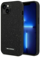 Apple KLHCP14MG2ELK Karl lagerfeld glitter plaque iphone 14 plus hátlap tok, fekete kép