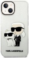 Apple KLHCP14MHNKCTGT Karl lagerfeld liquid glitter karl and choupette nft hátlap tok kép