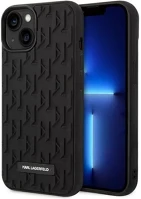 Apple KLHCP14MRUPKLPK Karl lagerfeld 3d monogram  iphone 14 plus hátlap tok, fekete kép