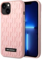 Apple KLHCP14MRUPKLPP Karl lagerfeld 3d monogram  iphone 14 plus hátlap tok, rózsaszín kép