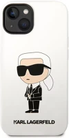 Apple KLHCP14MSNIKBCH Karl lagerfeld liquid ikonik nft szilikon hátlap tok  iphone 14 plus, fehér kép