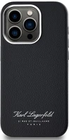 Apple KLHCP14XPGWCMKHK Karl lagerfeld grained pu hotel rsg iphone 14 pro max hátlap tok, fekete kép