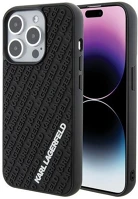 Apple KLHCP15L3DMKRLK Karl lagerfeld 3d rubber multi logo  iphone 15 pro hátlap tok, fekete kép