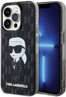 Apple KLHCP15LHNKMKLK Karl lagerfeld monogram ikonik iphone 15 pro hátlap tok, fekete kép