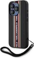 Apple KLHCP15XPAMSCNSR Karl lagerfeld saffiano athleisure stripes cord iphone 15 pro max hátlap tok kép