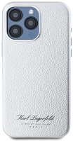 Apple KLHCP15XPGWCMKHG Karl lagerfeld grained pu hotel rsg iphone 15 pro max hátlap tok, ezüst kép