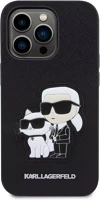 Apple KLHCP16LSANKCPK Karl lagerfeld pu saffiano karl and choupette iphone 16 pro tok, fekete kép