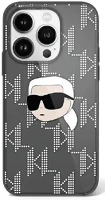 Apple KLHCP16SHKLPKHK Karl lagerfeld iml karl head electroplated iphone 16 kemény hátlap tok kép