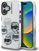 Apple KLHCP16SHMCHKCT Karl lagerfeld iml multi k&c head pattern iphone 16 hátlap tok kép