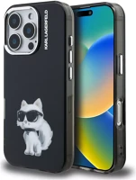 Apple KLHCP16XHMCHAQK Karl lagerfeld iml aquarelle choupette iphone 16 pro max hátlap tok, fekete kép