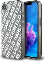 Apple KLHCPSE4HKFOEMS Karl lagerfeld iml repeat logo iphone 17e / iphone 16e hátlap tok, ezüst kép