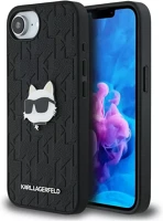 Apple KLHCPSE4PGKLCHPK Karl lagerfeld monogram choupette head pin iphone 17e / iphone 16e műbőr kép