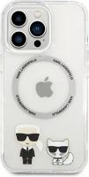 Apple KLHMP14LHKCT Karl lagerfeld and choupette magsafe hátlap tok  iphone 14 pro, átlátszó kép