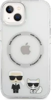 Apple KLHMP14SHKCT Karl lagerfeld and choupette magsafe hátlap tok  iphone 14, átlátszó kép