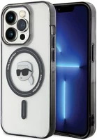Apple KLHMP15LHKHNOTK Karl lagerfeld iml karl's head magsafe  iphone 15 pro hátlap tok, átlátszó kép