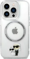 Apple KLHMP15LHNKCIT Karl lagerfeld iml karl & choupette  iphone 15 pro magsafe tok, átlátszó kép