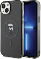 Apple KLHMP15MHFCKNOK Karl lagerfeld iml ikonik magsafe  iphone 15 plus hátlap tok, fekete kép
