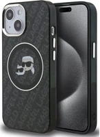Apple KLHMP15SHMKBKCHK Karl lagerfeld iml k&ch heads repeated logo iphone 15 magsafe kompatibilis kép