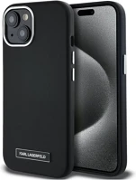Apple KLHMP15SPGMSRPK Karl lagerfeld fw metal plate iphone 15 hátlap tok kameravédelemmel kép