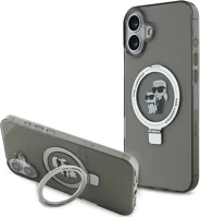 Apple KLHMP16MHMRSKCK Karl lagerfeld ringstand karl and choupette iphone 16 plus magsafe tok kép