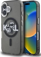 Apple KLHMP16SHGKCGKBK Karl lagerfeld iml glitter karl and choupette sketch iphone 16 magsafe kép