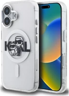 Apple KLHMP16SHGKCGKBT Karl lagerfeld iml glitter karl and choupette sketch iphone 16 magsafe kép