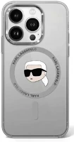 Apple KLHMP16SHLSKIK Karl lagerfeld iml metal karl head iphone 16 magsafe kemény hátlap tok kép