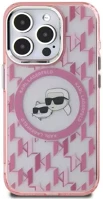 Apple KLHMP16SHMCKMHP Karl lagerfeld iml monogram karl&choupette head iphone 16 magsafe hátlap tok kép