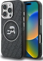 Apple KLHMP16XHMKBKCHK Karl lagerfeld iml k&ch heads repeated logo iphone 16 pro max magsafe kép