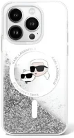 Apple KLHMP16XLGKCSGH Karl lagerfeld liquid glitter karl&choupette head iphone 16 pro max magsafe kép