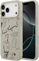 Apple KLHMP17LPGGRMPKG Karl lagerfeld grained pattern & logo iphone 17 pro magsafe kompatibilis kép