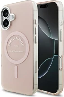 Apple KLHMP17SHKRSGPP iphone 17 magsafe kompatibilis hátlap tok, csillámos, rózsaszín kép