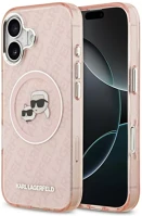 Apple KLHMP17SHMKBKCHOP iphone 17 magsafe kompatibilis hátlap tok, csillámos, rózsaszín kép